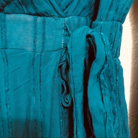 Anthropologie faux wrap midi boho dress high low - Picture 4 of 9